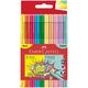 Carioci 10 culori/set, pastel si neon, Grip FABER-CASTELL Grip-