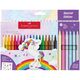 Carioci 18+6 culori/set Unicorn FABER-CASTELL-
