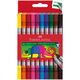 Carioci cu 2 capete 10 culori/set FABER-CASTELL-