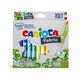 Carioci pentru textile, varf 6mm, 12 culori/cutie, CARIOCA Fabric-