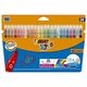 Carioci ultralavabile, 24 culori/set, BIC Kid Couleur-
