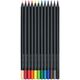 Creioane colorate 12 buc/set Black Edition FABER-CASTELL-[2]