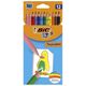 Creioane colorate, 12 culori/set, Kids Tropicolors BIC-