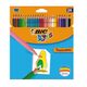 Creioane colorate, 24 culori/set, Kids Tropicolors BIC-