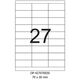 Etichete autoadezive albe, 27/A4, 70x30mm, 100 coli/top, OPTIMA-[2]