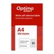 Etichete autoadezive albe, 33/A4, 70x25.4mm, 100 coli/top, OPTIMA-