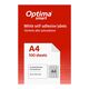 Etichete autoadezive albe, 44/A4, 52.5x25.4mm, 100 coli/top, OPTIMA-
