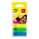 Index autoadeziv plastic 44x12 mm, 5 culori, DELI-