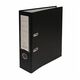 Biblioraft plastifiat A4, 7.5 cm, negru, Culoare: Negru-
