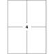 Etichete autocolante albe, 4/A4, 105 x 148mm, 100 coli/top, D.RECT-[2]