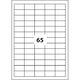 Etichete autocolante albe, 65/A4, 38 x 21.2mm, 100 coli/top, D.RECT-[2]
