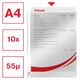 File protectie cristal, A4, 55 microni, 10 buc/set ESSELTE Recycled-[3]