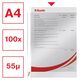 File protectie cristal, A4, 55 microni, 100 buc/cutie ESSELTE-[2]