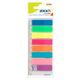 Index autoadeziv plastic 45x12 mm, 8 culori neon+rigla, STICK'N-