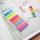 Index autoadeziv plastic 45x12 mm, 8 culori neon+rigla, STICK'N-[2]