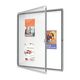 Avizier magnetic de exterior, 12 x A4, otel emailat, NOBO-[2]