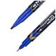 Marker permanent cu 2 capete, albastru, DELI Mate, Culoare: Albastru-[2]