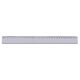 Rigla din plastic, 30 cm, transparent-