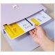 Servieta plastic cu burduf, 13 compartimente, DELI Colorful-[4]
