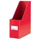 Suport vertical din carton laminat, cataloage, rosu, LEITZ WOW, Culoare: Rosu-