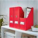 Suport vertical din carton laminat, cataloage, rosu, LEITZ WOW, Culoare: Rosu-[4]