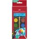 Acuarele 12 culori/set, pastila 24 mm, FABER-CASTELL-