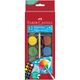 Acuarele 12 culori/set, pastila 30 mm, FABER-CASTELL-