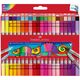 Carioci cu 2 capete 40 culori/set FABER-CASTELL-