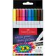 Carioci cu grip FABER-CASTELL Boldpen, 10 culori/set-