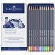 Creioane colorate acuarela FABER-CASTELL Goldfaber Aqua Pastel, 12 culori/set-