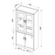 Dulap cabinet medical metalic 90 x 40 x 185 cm RFG-[5]