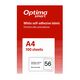 Etichete autoadezive albe, 56/A4, 52.5x21.2mm, 100 coli/top, OPTIMA-
