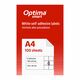 Etichete autoadezive albe, 6/A4, 210x48mm, 100 coli/top, OPTIMA-