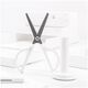 Foarfeca de birou 18 cm, cu suport, alb, Nusign DELI, Culoare: Alb-[4]