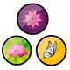 Insigne ghiozdan, 3 buc/set, Spring, NIKIDOM-