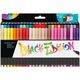 Markere tip pensula 50 culori/set, Black Edition FABER-CASTELL-