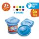 Plastilina moale, 8 culori/set, 600 g, Baby Dough CARIOCA-[3]